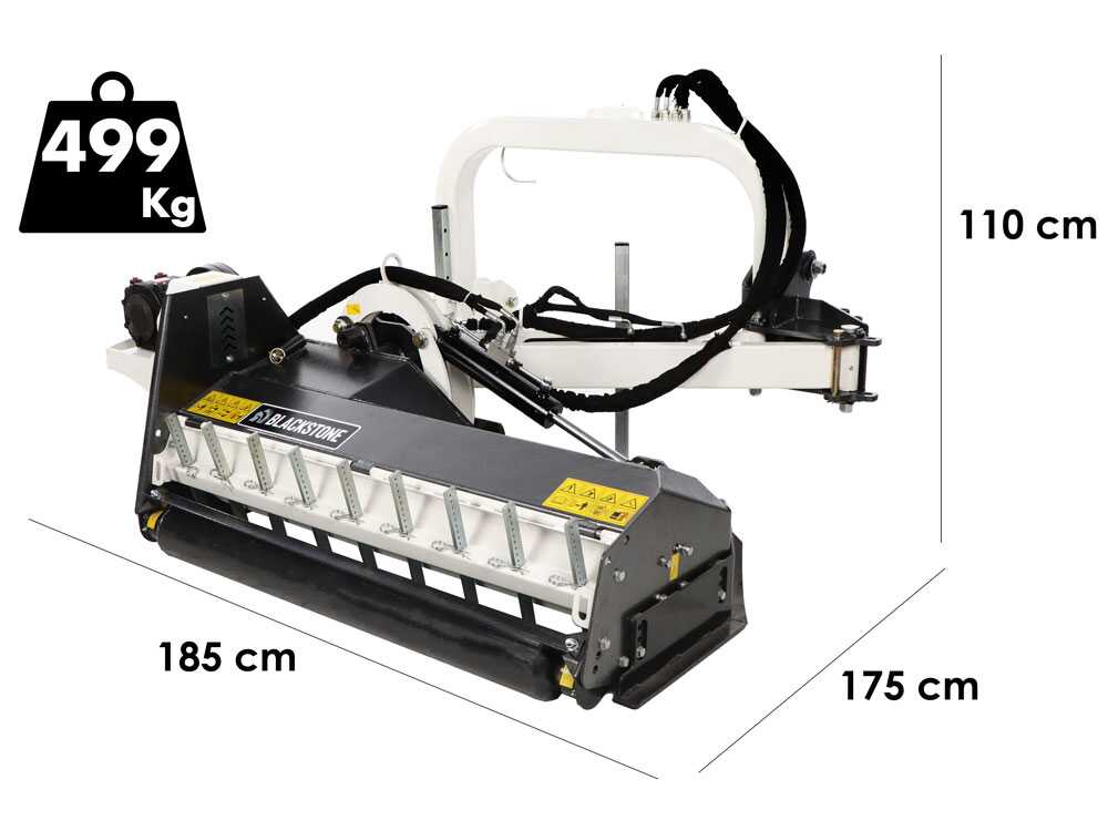 BlackStone BP-LA 135 Hydro – Trituradora de brazo lateral para cunetas para tractor – Serie medio-pesada - Imagen 2