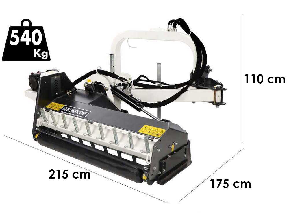 BlackStone BP-LA 165 Hydro – Trituradora de brazo lateral para cunetas para tractor – Serie medio-pesada - Imagen 2