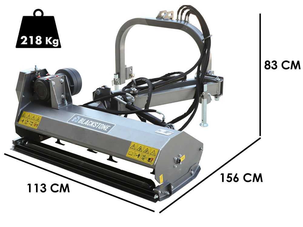 BlackStone BV 100 L – Trituradora de brazo lateral para tractor – Serie ligera - Imagen 2