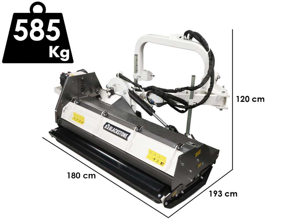 BlackStone BVH 140 H – Trituradora de brazo lateral para cunetas para tractor – Serie medio-pesada - Imagen 2