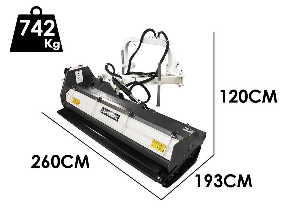 BlackStone BVH 220 H – Trituradora de brazo lateral para cunetas para tractor – Serie pesada - Imagen 4