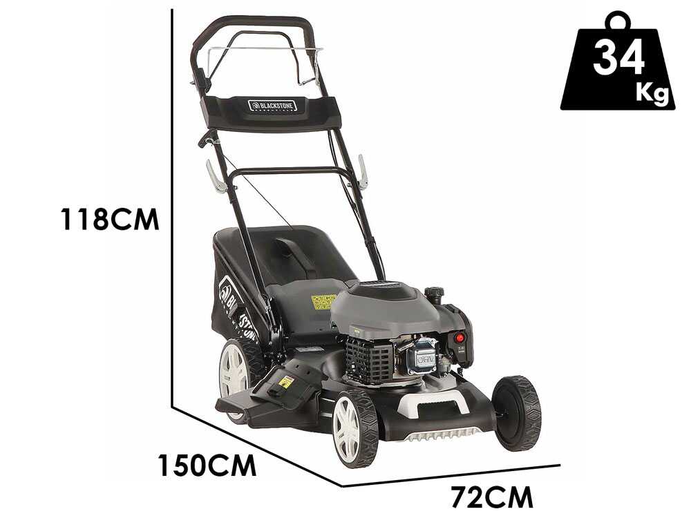 BlackStone Essentials ESP 560-224 – Cortacésped de gasolina de tracción – 4 en 1 – Motor de gasolina de 224 cm3 - Imagen 2