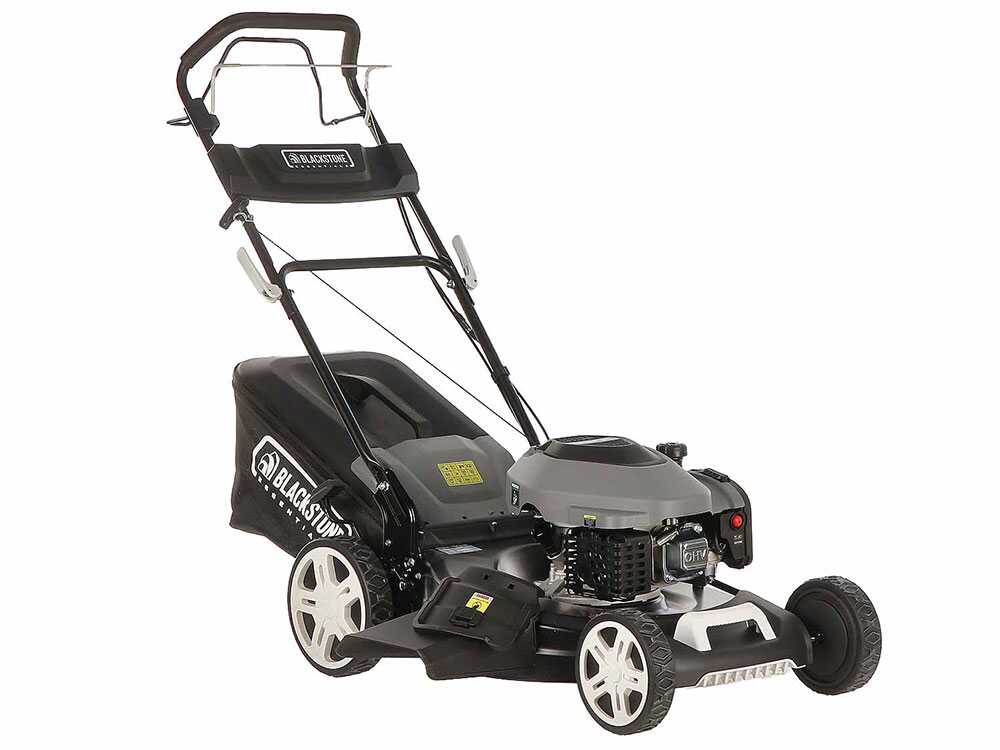 BlackStone Essentials ESP 560-224 – Cortacésped de gasolina de tracción – 4 en 1 – Motor de gasolina de 224 cm3 - Imagen 4