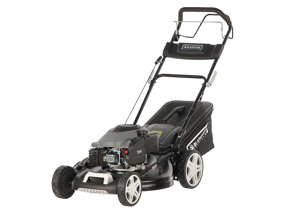 BlackStone Essentials ESP 560-224 – Cortacésped de gasolina de tracción – 4 en 1 – Motor de gasolina de 224 cm3 - Imagen 5