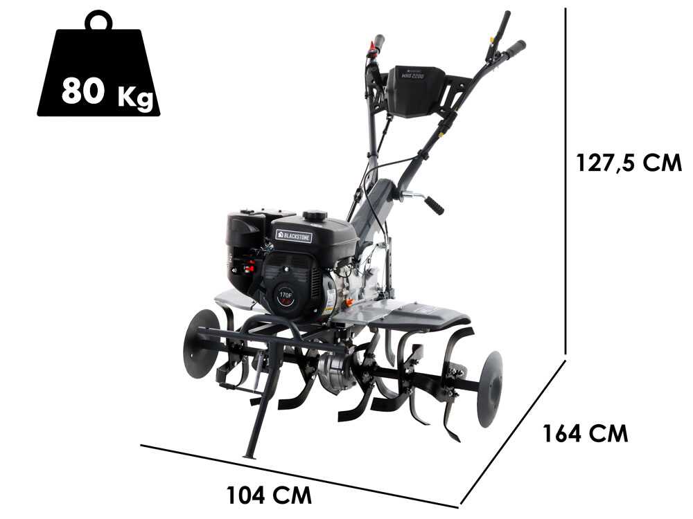 BlackStone MHG 2200 – Motoazada de gasolina 212 cm3 – 7 CV - Imagen 2