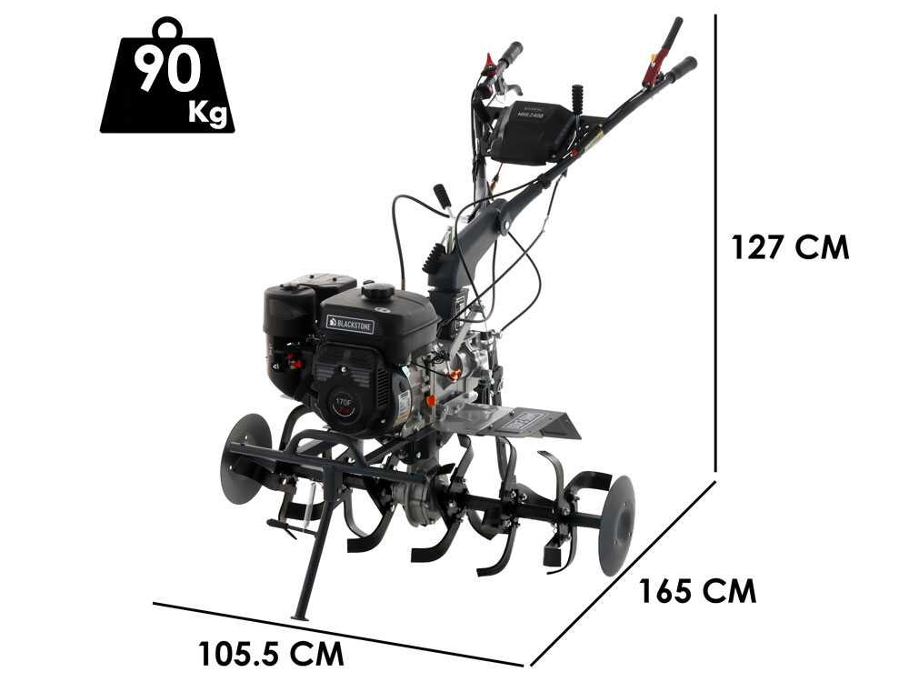 BlackStone MHG 2400 – Motoazada de gasolina de 212 cm3 – 7 CV - Imagen 2