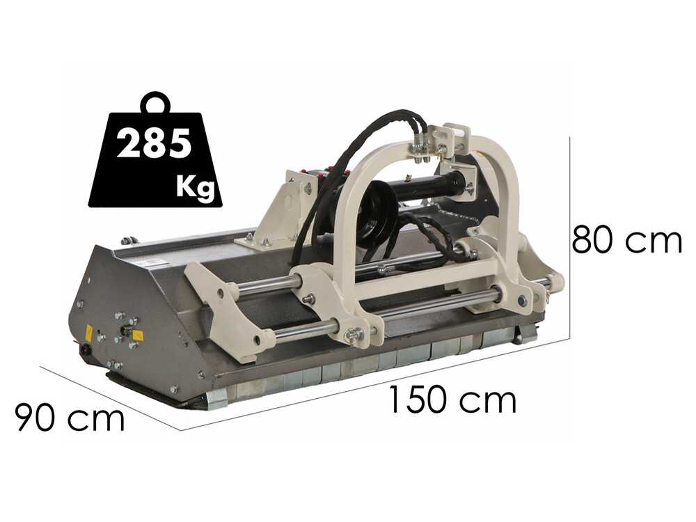 BlackStone RMOH 135 – Trituradora para tractor – Serie Media – Desplazamiento hidráulico - Imagen 2