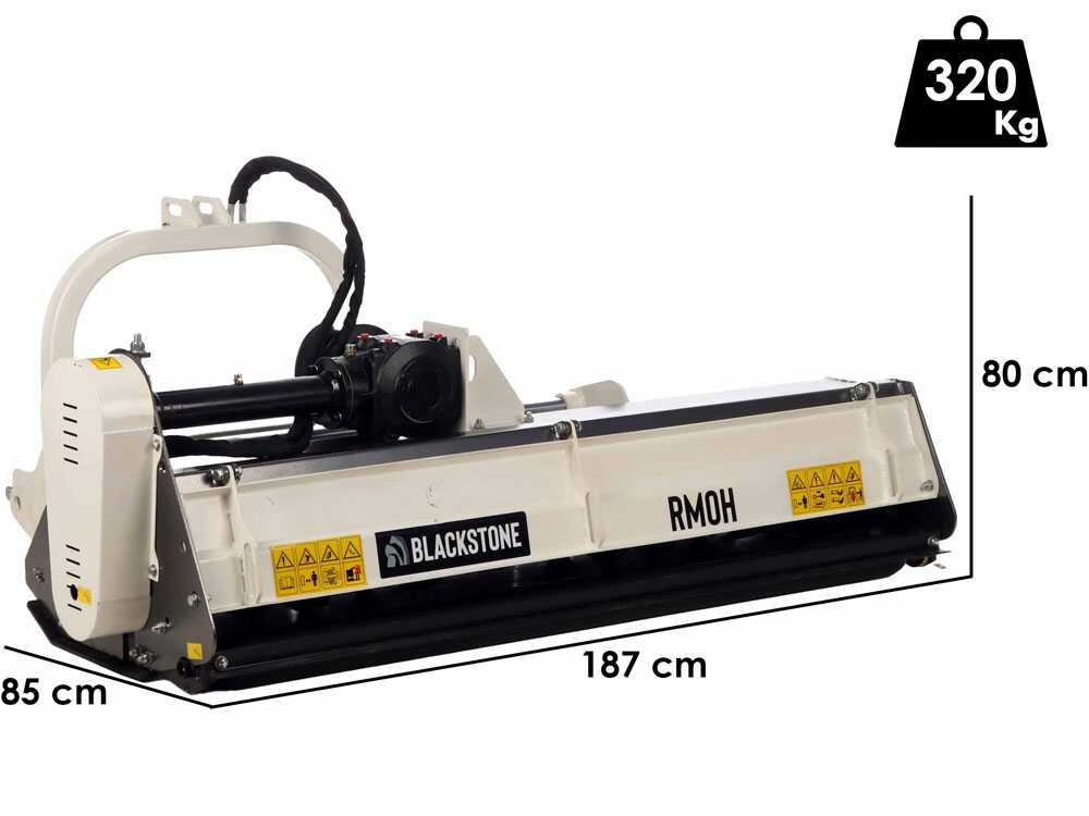 BlackStone RMOH 175 – Trituradora para tractor – Serie Media – Desplazamiento hidráulico - Imagen 2