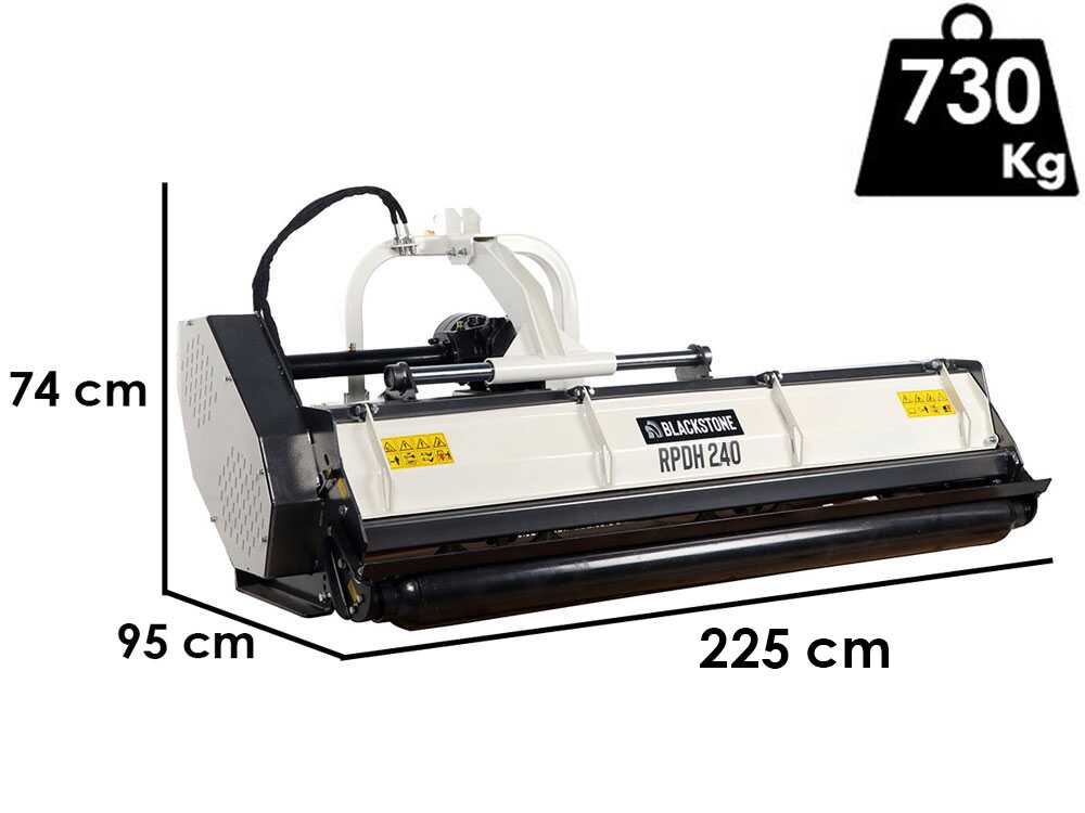 BlackStone RPDH 240 – Trituradora para tractor – Serie pesada – Desplazamiento hidráulico - Imagen 2