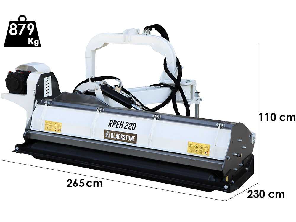 BlackStone RPEH 220 – Trituradora de brazo lateral para tractor – Serie pesada - Imagen 2