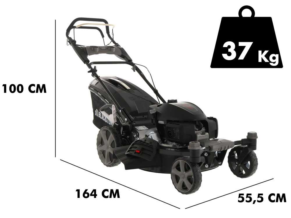 Blackstone SP-4X 510 H200 – Cortacésped de gasolina – Motor HONDA GCVx200 – Ruedas pivotantes - Imagen 2