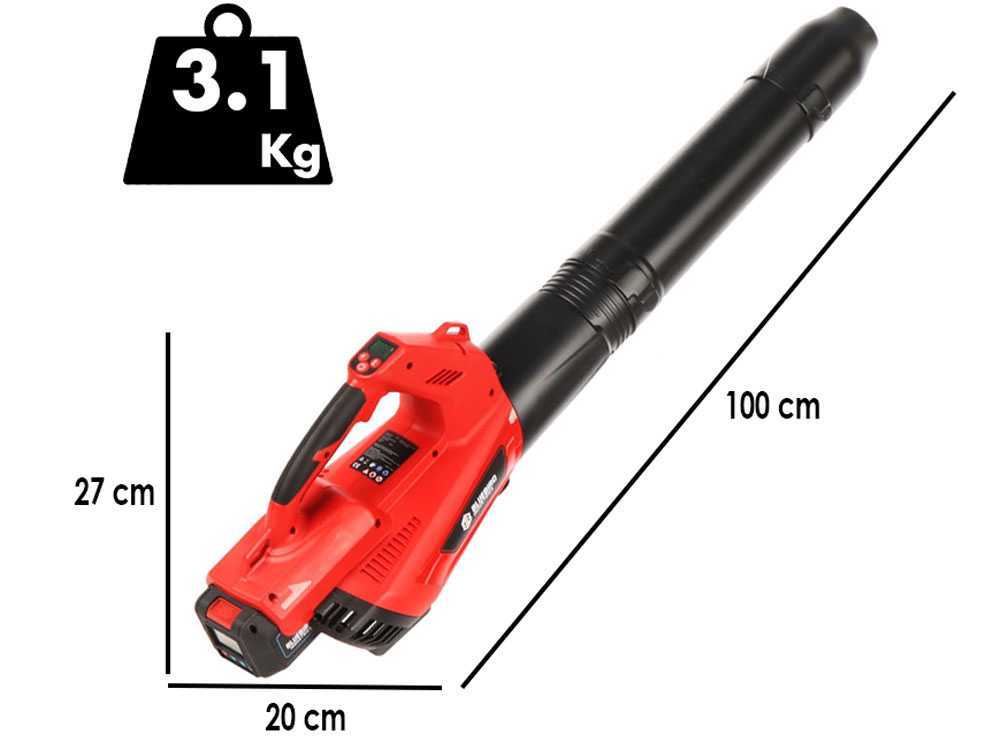 Blue Bird BL23-800 – Soplador de hojas a batería – 50.4V 5 Ah - Imagen 2