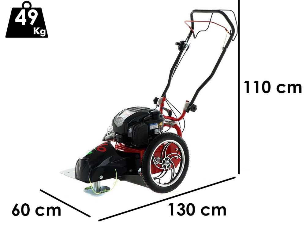Blue Bird FLO SPEED 7 BS – Desbrozadora de ruedas de gasolina – Hilo + cuchilla – B&S 675 EXi - Imagen 2