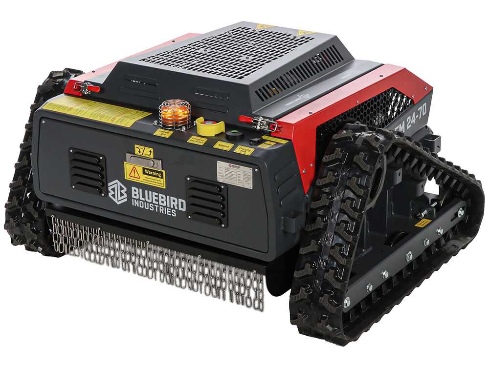 Blue Bird FM 24-70 – Robot cortacésped sobre orugas híbrido (térmico + batería) – Radiocontrolado - Imagen 4