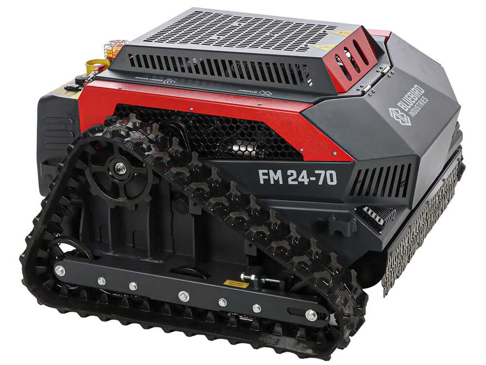Blue Bird FM 24-70 – Robot cortacésped sobre orugas híbrido (térmico + batería) – Radiocontrolado - Imagen 3