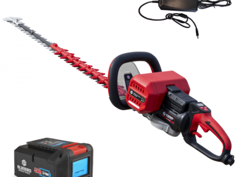 Blue Bird HT 23-70 – Cortasetos eléctrico a batería 50,4V/5Ah – Cuchilla de 70 cm