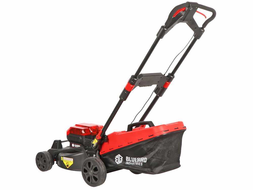 Blue Bird LM 22-41 – Cortacésped a batería – 2x 18V/5Ah – Anchura de corte 41 cm - Imagen 4