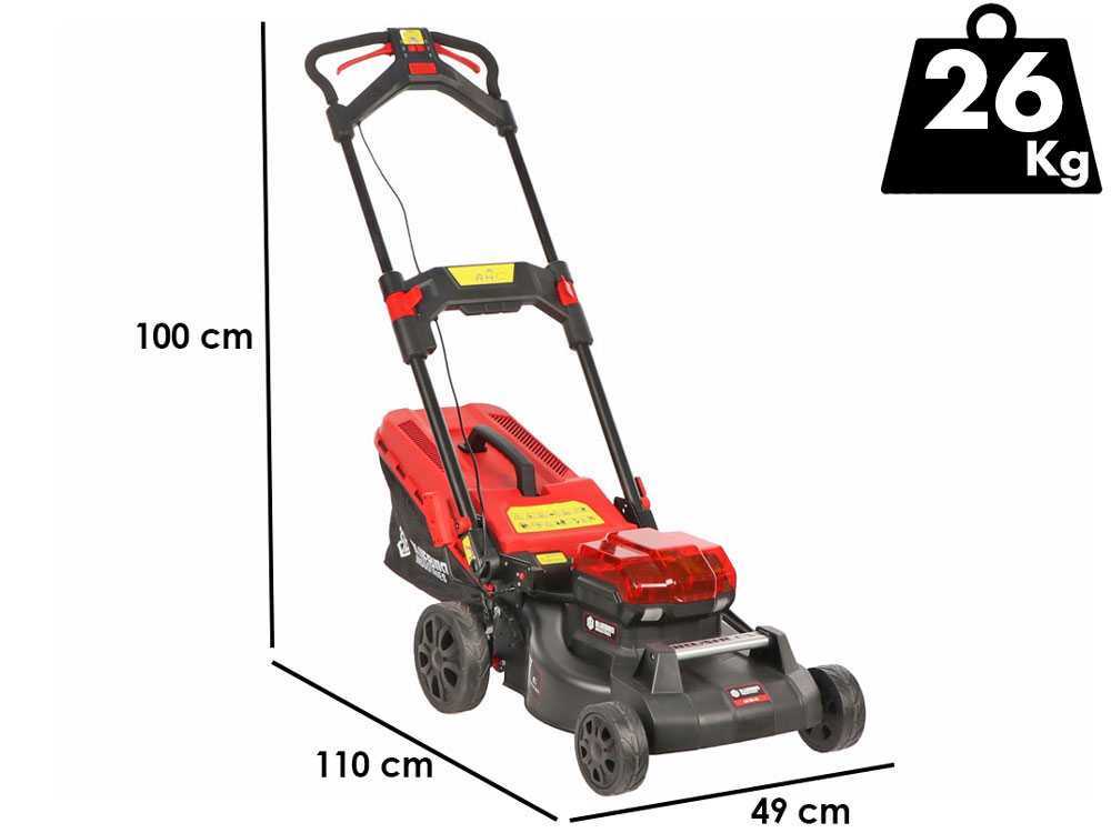 Blue Bird LM 22-41 – Cortacésped a batería – 2x 18V/5Ah – Anchura de corte 41 cm - Imagen 2