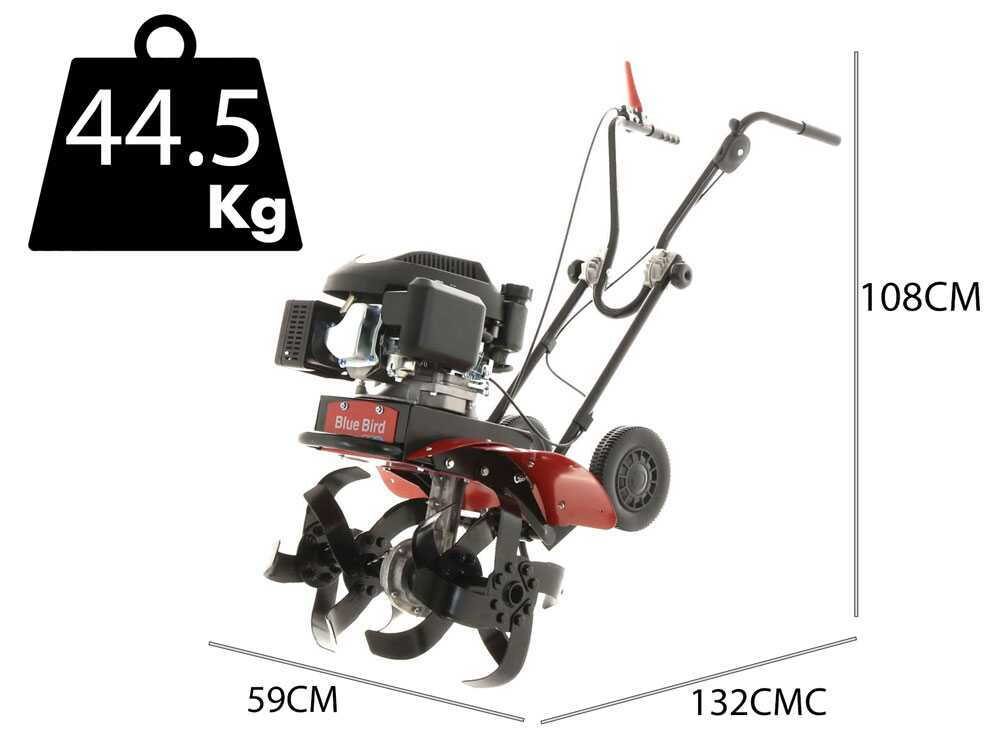 Blue Bird MZ 32640 – Motoazada de gasolina 5,5 CV – Motor Loncin de 159 cm3 - Imagen 2