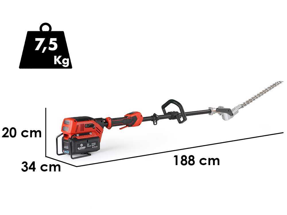 Blue Bird PHT 23-54 – Cortasetos a batería con pértiga alargadora – 50,4 V/5 Ah - Imagen 2