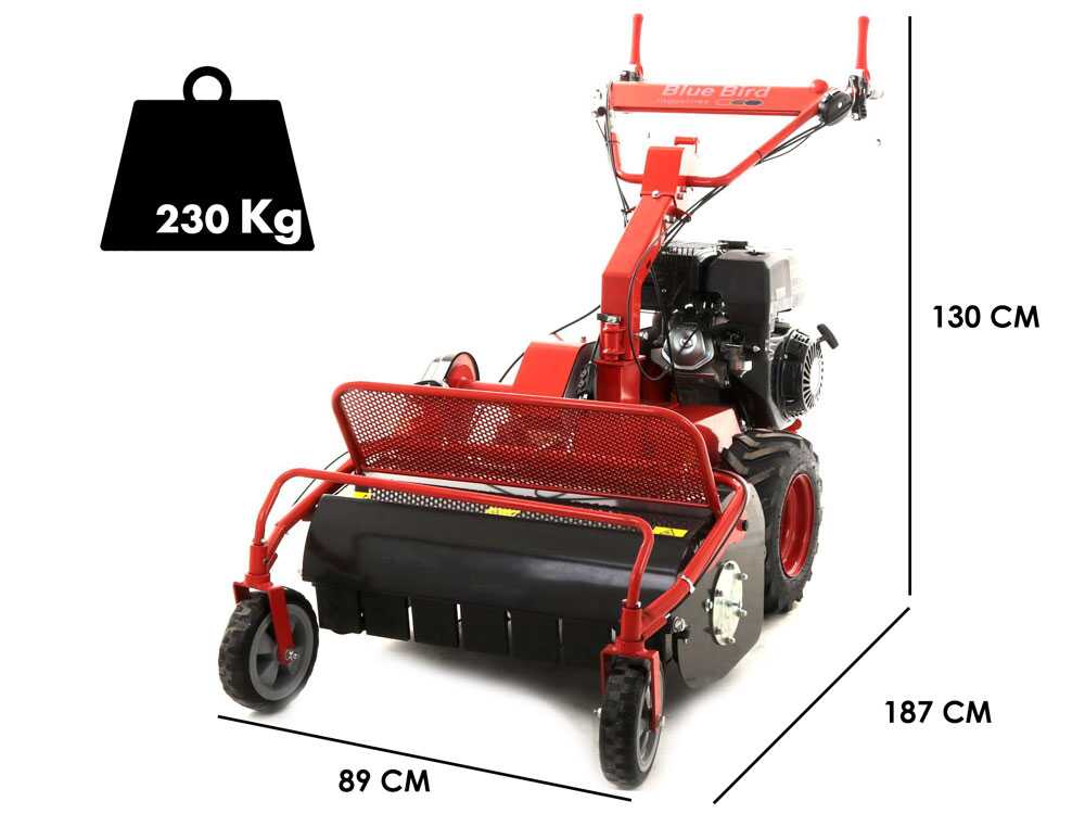 Blue Bird SG0813 – Desbrozadora de ruedas de cuchillas – Loncin G390F - Imagen 2