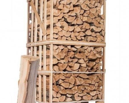 Caja de leña de carpe ultraseca en saco