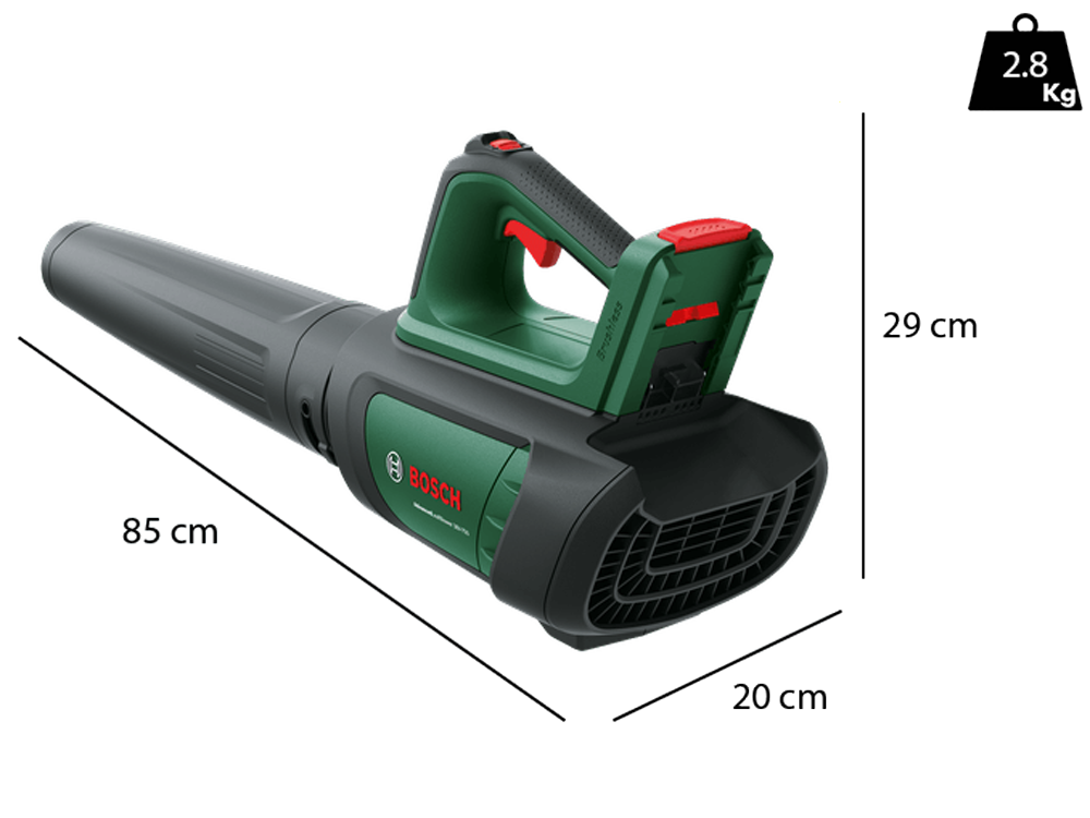 Bosch Advanced Leaf Blower 36V-750 – Soplador eléctrico a batería – 36V 2Ah - Imagen 2