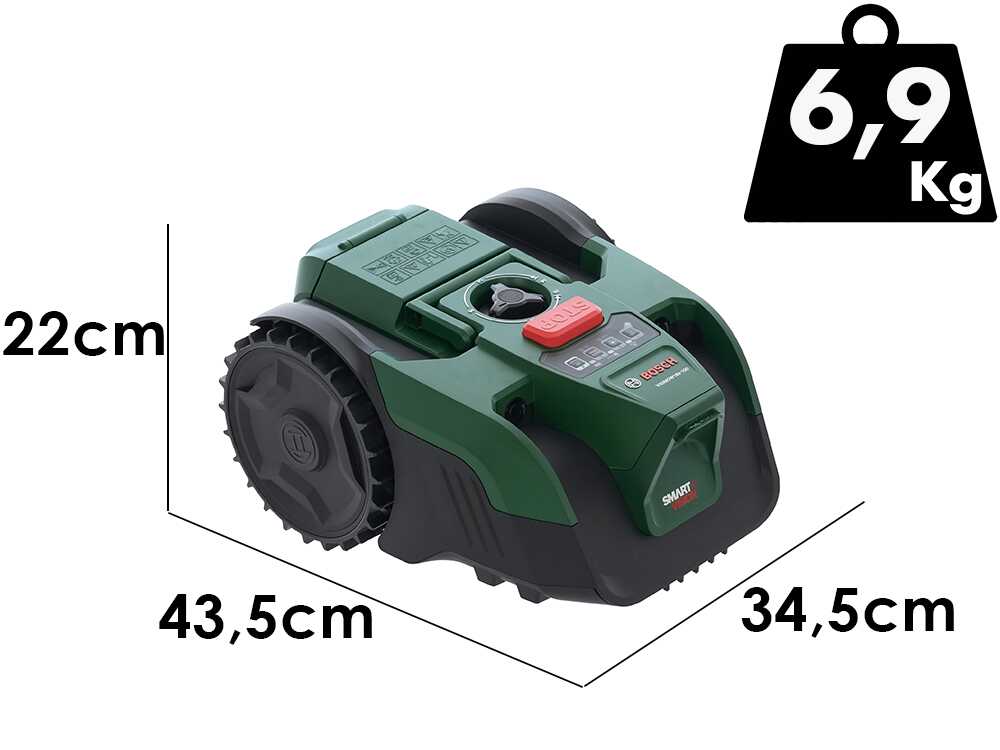 Bosch VISIMOW18V-100 – Robot cortacésped – Sin instalación – SIN BATERÍA NI CARGADOR - Imagen 3