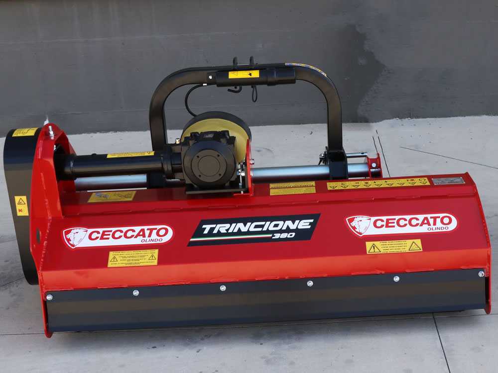 Trituradora para tractor de serie medio-pesada Ceccato Trincione 380 – T1800M con desplazamiento manual - Imagen 5