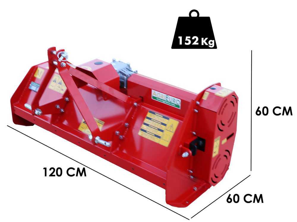 Trituradora para tractor serie ligera Agrieuro DISCO 115 GM – Trituradora horizontal - Imagen 2