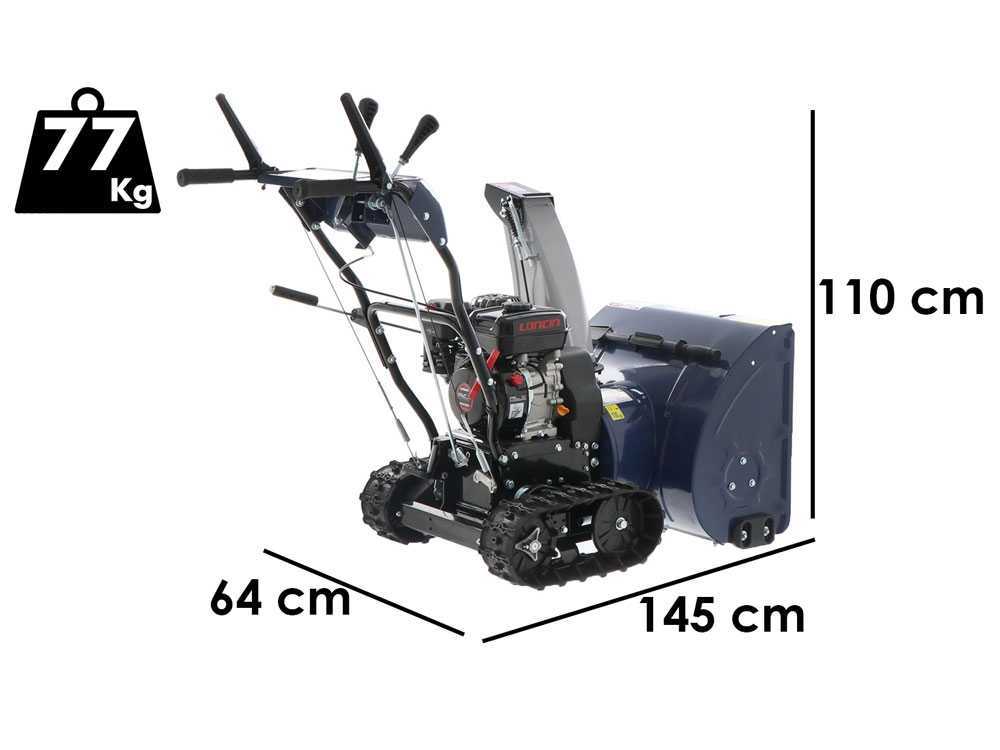 BullMach BM-61 LT – Quitanieves de gasolina – de orugas – Loncin H200 - Imagen 2