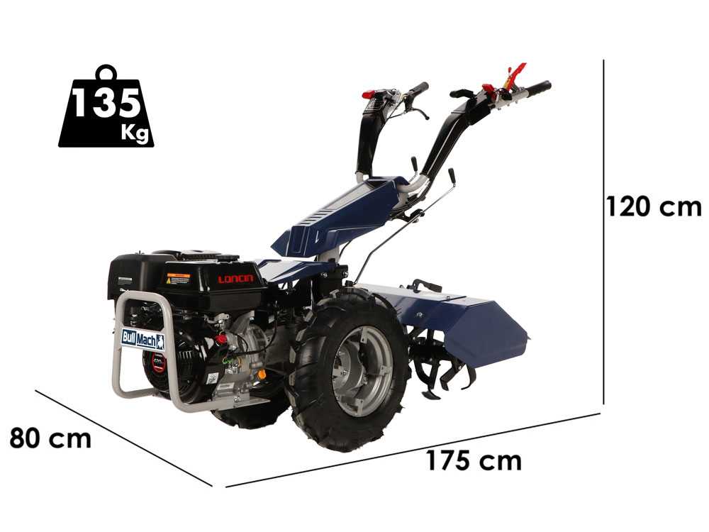 BullMach Chimera 400B – Motocultor de gasolina – 420 cm³ – 15 CV - Imagen 2