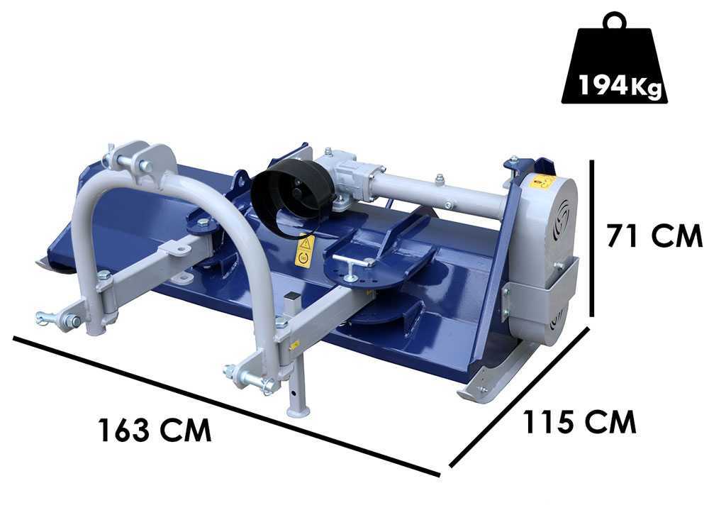 BullMach ERMES 145 S – Trituradora para tractor – Serie ligera – Con desplazamiento manual - Imagen 2