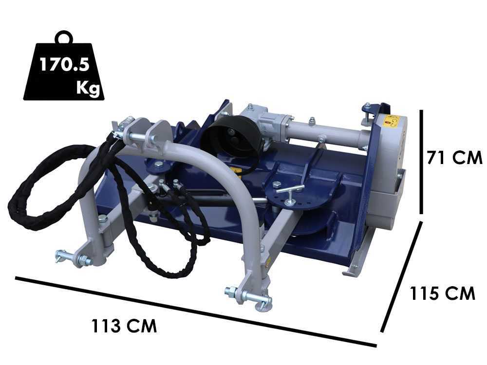 BullMach ERMES 95 SH – Trituradora para tractor – Serie ligera – Con desplazamiento hidráulico - Imagen 2