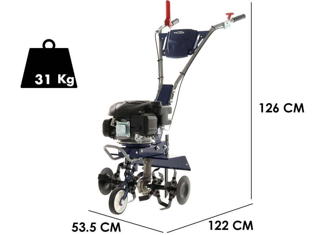 BullMach FLORA 40 – Motoazada de gasolina 4,5 Cv – Motor Loncin 139 cm3 - Imagen 2