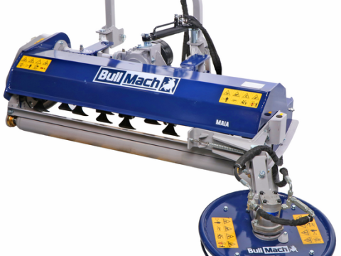 BullMach MAIA 155 SH – Trituradora para tractor con disco intercepas – Serie media – Desplazamiento hidráulico