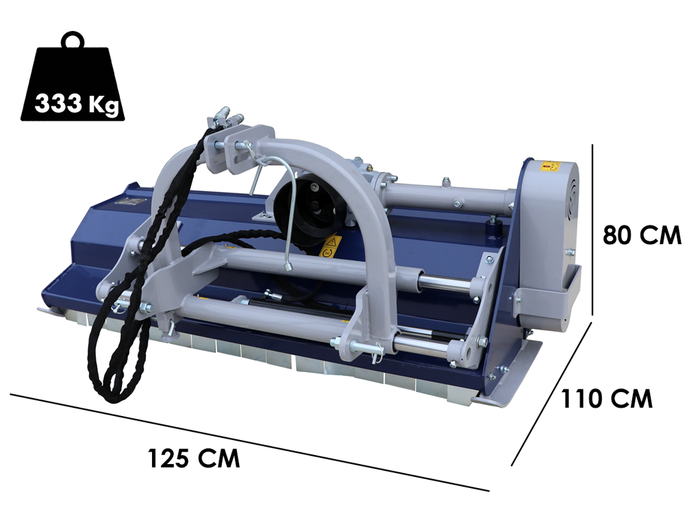 BullMach REA 125 SH – Trituradora para tractor – Con desplazamiento hidráulico - Imagen 2