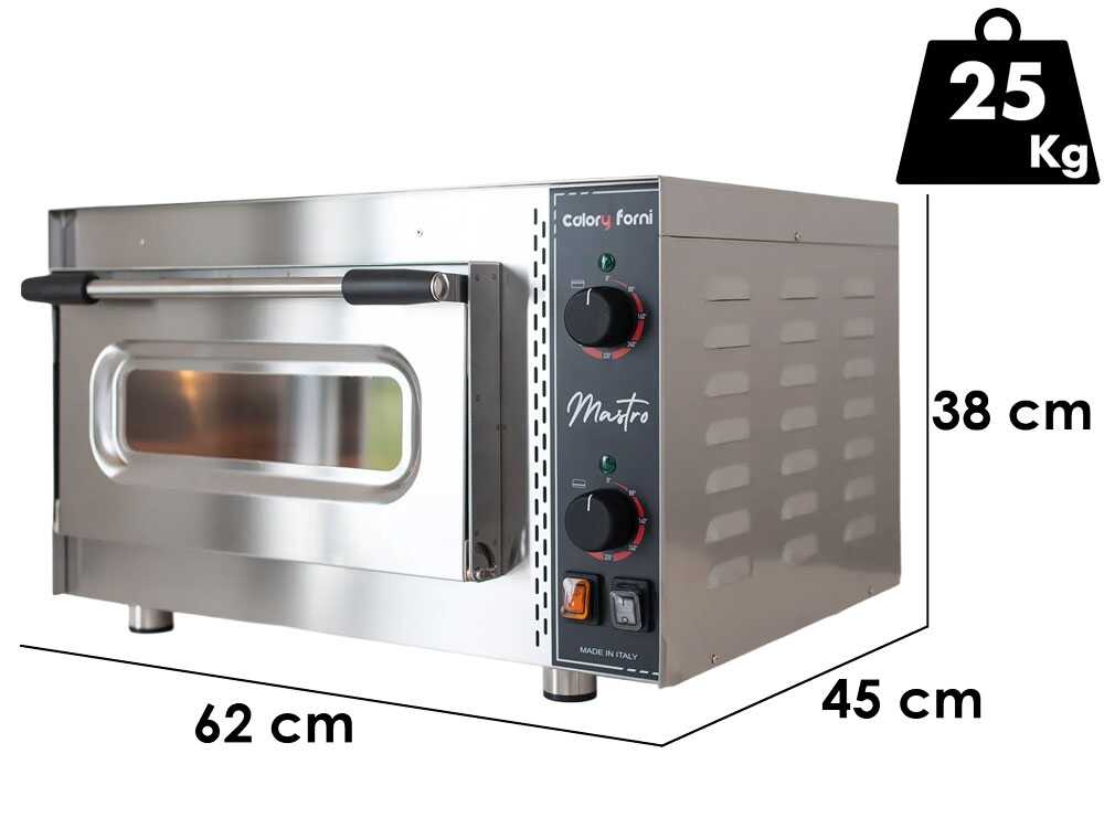 Calory Forni CF62M Mastro MEK – Horno eléctrico para pizza – Cámara alta - Imagen 2