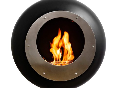 Chimenea de pared redonda Cocoon Fires Vellum