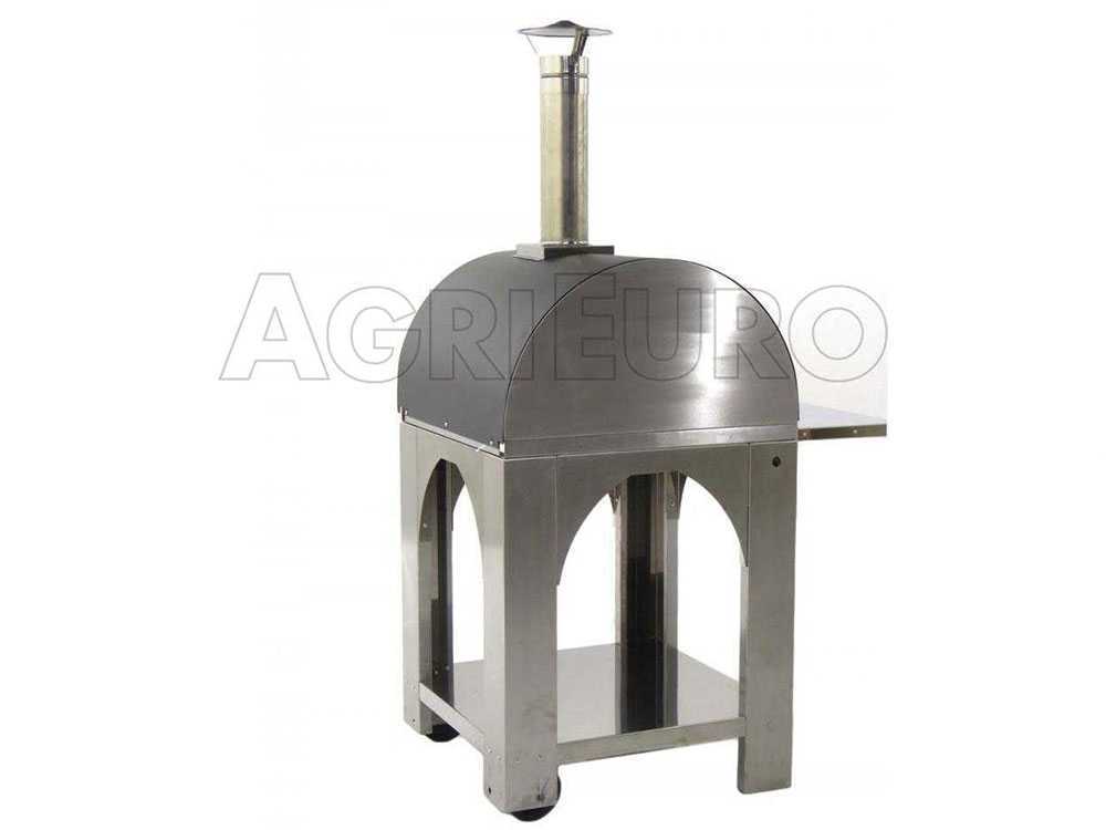Cibus INOX – Horno de leña de exterior para pizza – Capacidad de cocción: 2 pizzas - Imagen 3