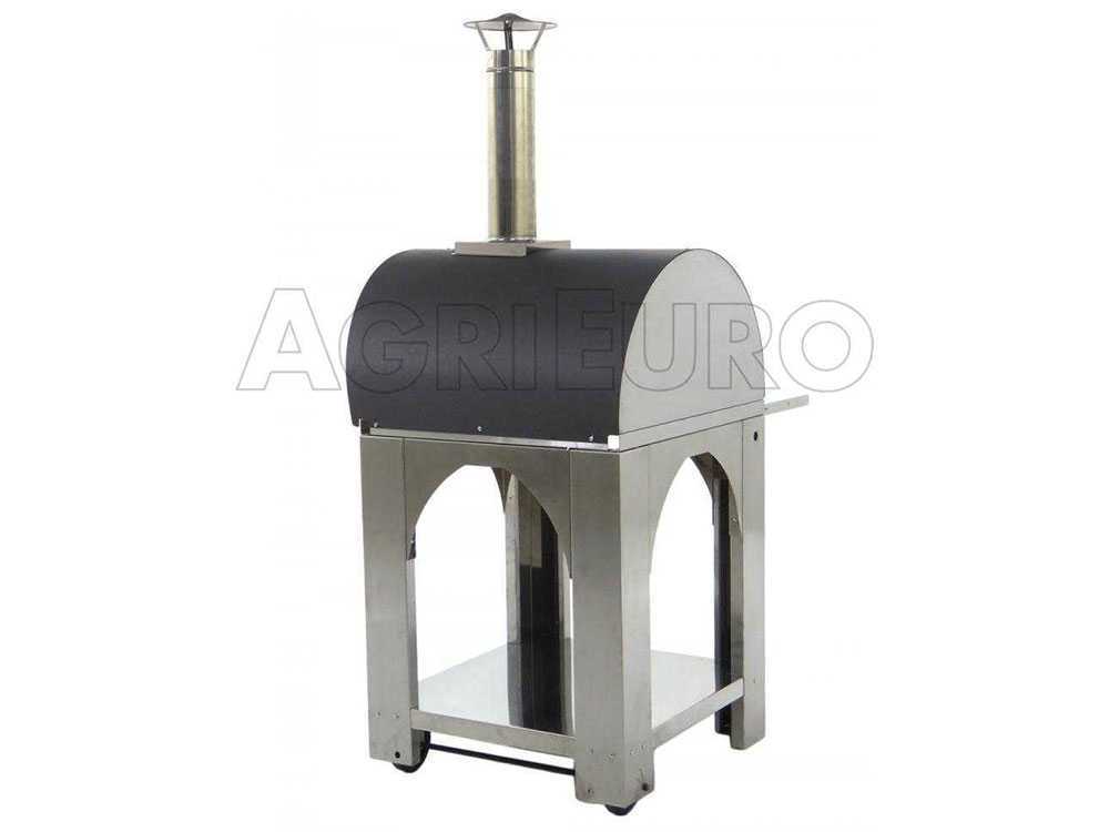 Cibus INOX – Horno de leña de exterior para pizza – Capacidad de cocción: 2 pizzas - Imagen 4