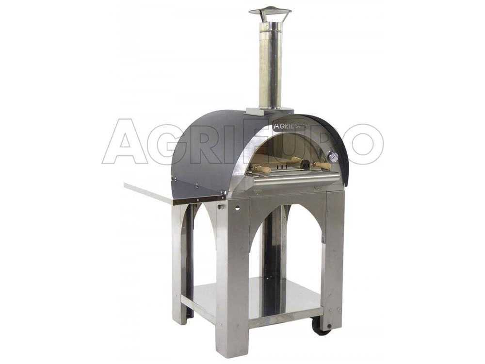 Cibus INOX – Horno de leña de exterior para pizza – Capacidad de cocción: 2 pizzas - Imagen 5