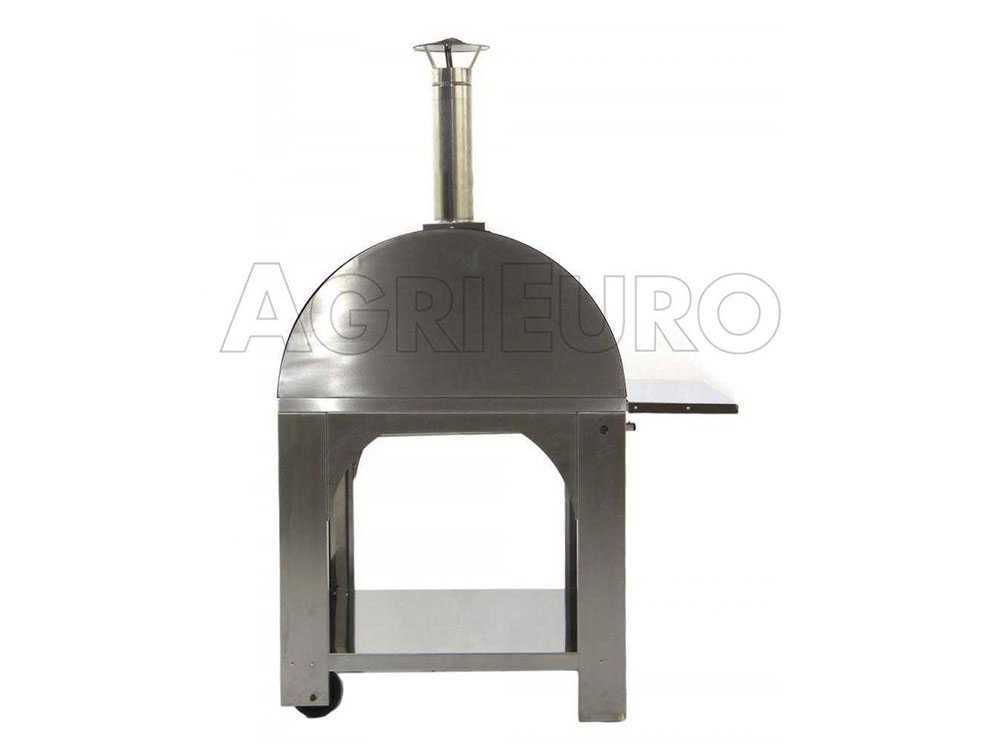 Cibus INOX – Horno de leña para pizza de exterior – Capacidad de cocción: 4 pizzas - Imagen 4