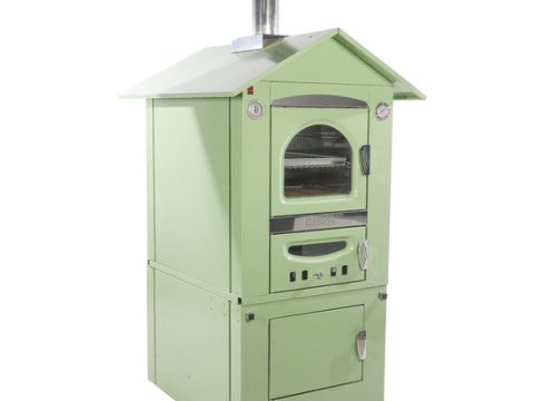 Clementi Smart – Horno de leña para pizza de exterior – 80 x 45 cm – Verde