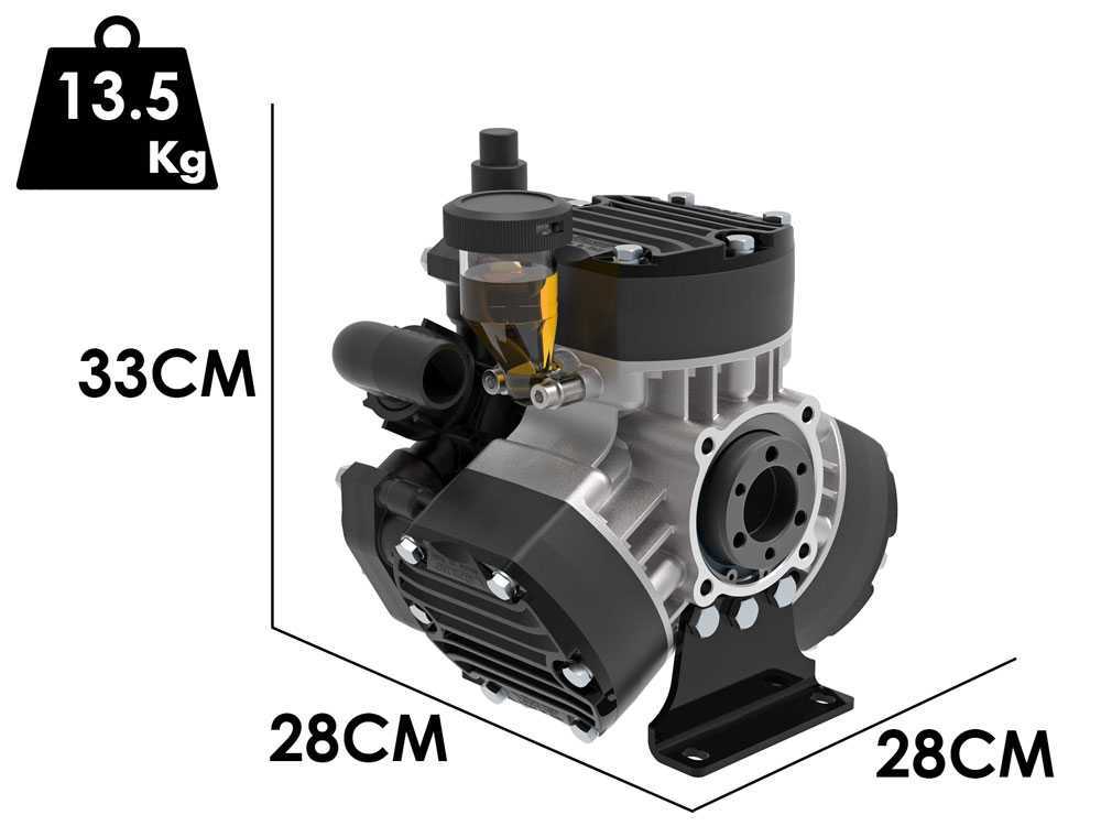 Comet MP55 – Bomba de pulverización para tractor – versión para ácidos y productos químicos - Imagen 2