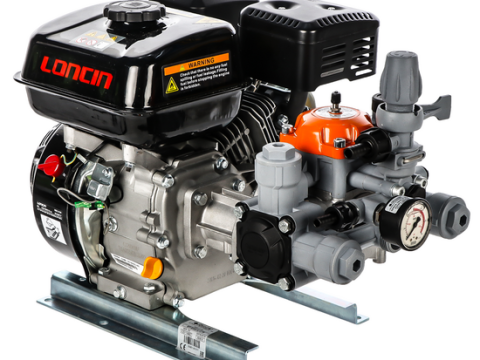 Comet MTP BPX25 PP – Motobomba de pulverización – motor Loncin G200F – versión para ácidos y productos químicos
