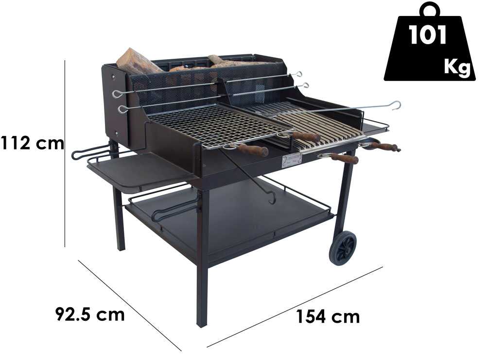 Cruccolini Little Tuscany – Barbacoa artesanal de hierro de leña y carbón - Imagen 2