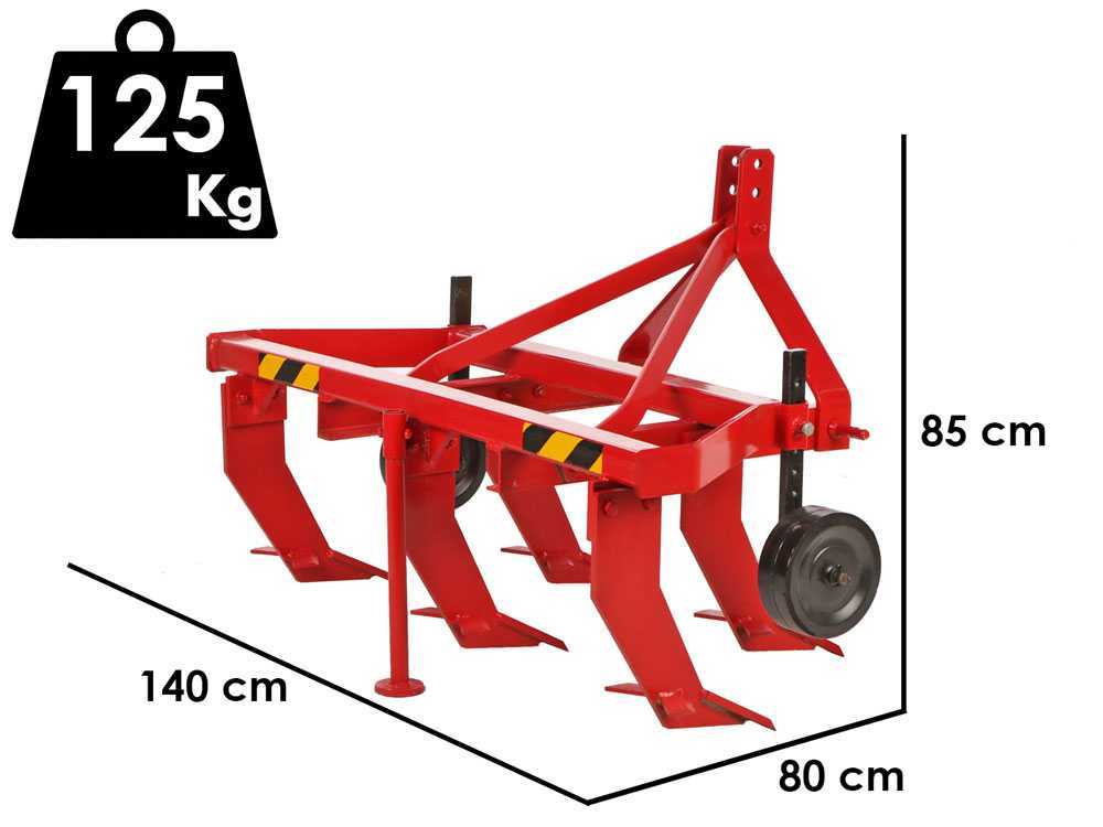 Descompactador agrícola serie ligera 140 – 5 brazos – Ruedas de acero - Imagen 2