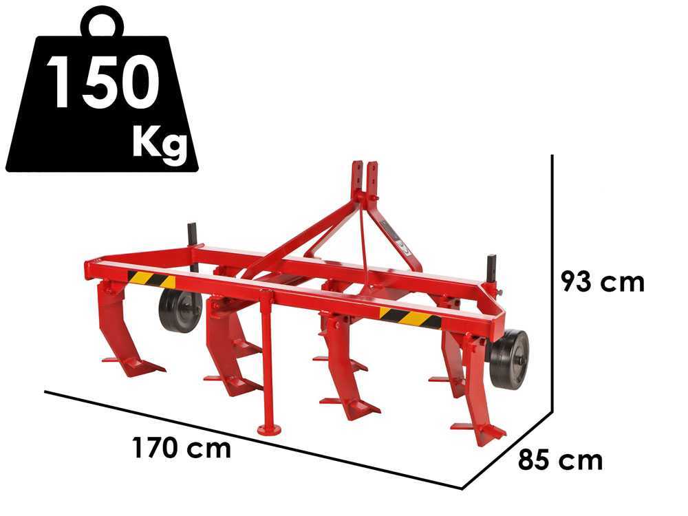 Descompactador agrícola serie ligera 170 – 7 brazos – Ruedas de acero - Imagen 2