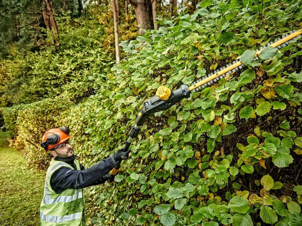 DeWalt DCMPH566P1-QW – Cortasetos eléctrico de altura orientable – Batería 18V 5Ah - Imagen 4